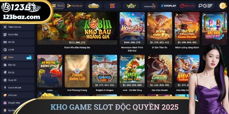 Kho game slot độc quyền 2025